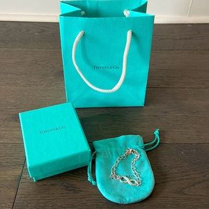 Authentic Tiffany Bracelet with box, bag and duster